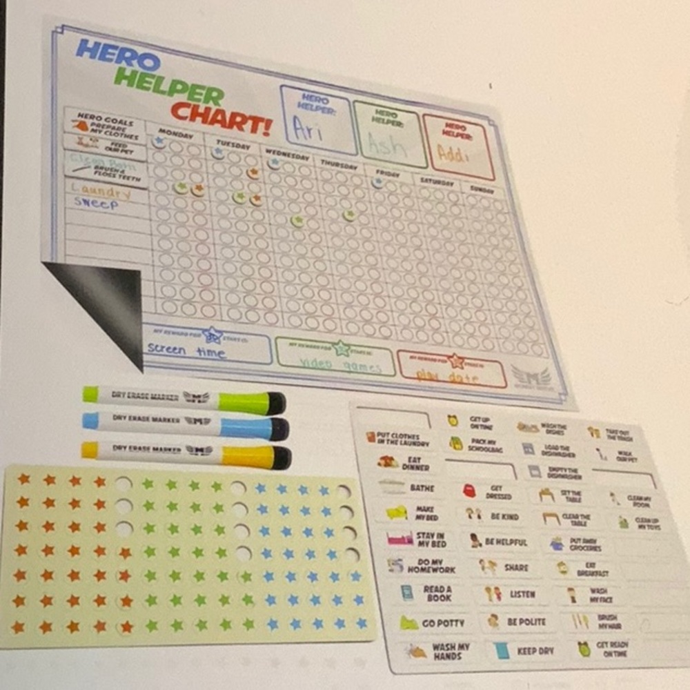 Magnetic chore chart